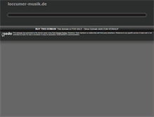 Tablet Screenshot of loccumer-musik.de